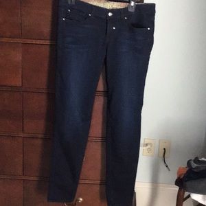 Rich and Skinny dark blue skinny jeans with a slight stretch. Low rise